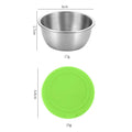 Axyaa Stainless Steel Salad Sauce Cup with Silicone Lid