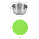 Axyaa Stainless Steel Salad Sauce Cup with Silicone Lid