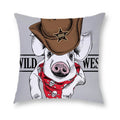 Axyaa Cartoon Dog Cushion Cover - Decorative Pillowcase for Home and Car - 45*45cm