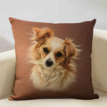 Axyaa Cute Dog Decorative Cushion Cover 45x45cm Linen Sofa Pillowcase Home Bedroom Decor