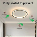 Axyaa Ultra-thin LED Ceiling Light: Remote Control Dimmable Circular Lamp for Living Room, Bedroom