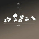 Axyaa Modern Glass Balls LED Chandelier for Living Room Dining Bedroom