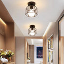 Axyaa Nordic Iron Ceiling Light for Kitchen, Hallway, Balcony - Retro Minimalist Design