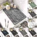 Axyaa Silicone Stripe Kitchen Drying Mat - Absorbent & Stylish Tables Cups Holder