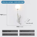 Polar Bear LED Sconce Wall Light for Kid's Room Decor - Axyaa