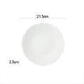 Axyaa Flower Striped Ceramic Plate Set.