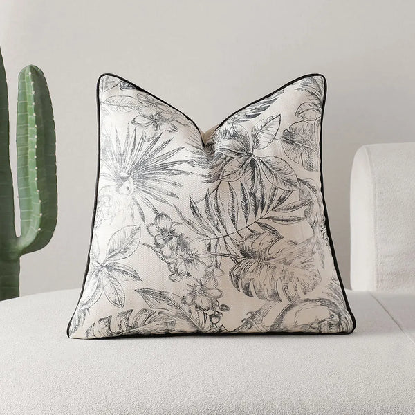 Axyaa Nordic Style Decorative Cushion Cover for Living Room, 45x45 Square Sofa Pillow Case