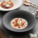Axyaa Relief Texture Ceramic Bowl Set for Molecular Cuisine and Fine Dining