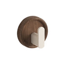 Axyaa Solid Wood Jacket Hook - Walnut Creative Single Hotel Bathroom Clothes Hook