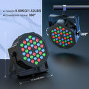 Axyaa 4PCS 36LEDs RGB Par Lights with Remote Control for Disco Wedding Party