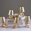 Axyaa Little Golden Man Table Lamp for Living Room, Bedside, or Children's Room