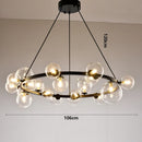 Axyaa LED Pendant Chandeliers for Modern Living and Dining Room Lighting