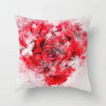 Axyaa Strawberry Plant Flower Cushion Cover for Room Decoration