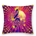 Axyaa Music Note Cushion Cover 45x45cm Pillowcase Decorative Pillow Home Decor
