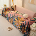 Axyaa Bohemian Sofa Cushion: Modern Printed Sofa Cover & Blanket Set for Living Room.