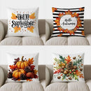 Axyaa Autumn Leaf Pattern Decorative Pillow Cover for Sofa Bedroom Car