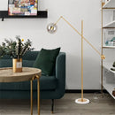 Axyaa Nordic Marble Floor Lamp - Modern LED Decor for Home and Living Room.