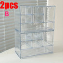 Axyaa 6-Grid Acrylic Cosmetic & Jewelry Storage Drawer Organizer Box