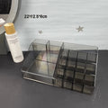 Axyaa Clear Makeup Organizer Set | Large Capacity Cosmetic Storage Drawer Box