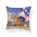 Axyaa Creative Fox Christmas Tree Cushion Cover - Retro Animal Sofa Decor Pillowcase
