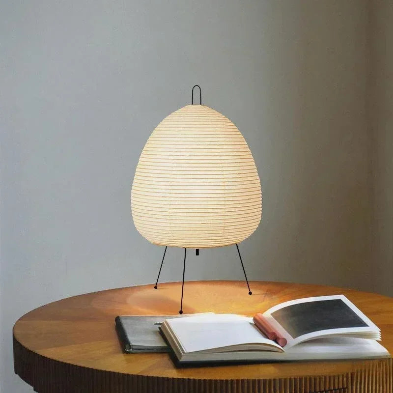 Nordic Retro Handmade Xuan Paper Floor Lamp LED Light for Axyaa Brand