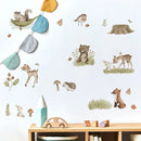 Nordic Animals Forest Cartoon Wall Stickers by Axyaa for Kids' Room Decor