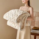 Axyaa Flannel Warm Blanket: Soft, Cozy, Multi-Purpose Sofa Blanket for Spring/Autumn