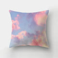Axyaa Pink Sky Clouds 45x45cm Polyester Cushion Cover for Home Decor