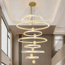 Axyaa Crystal Stair Chandelier for Indoor Lighting