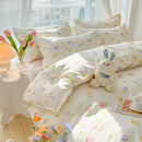 Axyaa Kawaii Kids Girls Bedding Set, Cute Print Duvet Cover, Single/Full/Queen Size