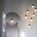 Axyaa Concrete Ball Pendant Chandelier for Home Art Decor with LED Electric Light Source