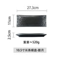 Axyaa Sushi Restaurant Ceramic Plate Large Rectangular Simple Dim Sum Plate