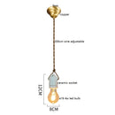 Axyaa Ceramic LED Pendant Light: Vintage Japanese Style Bedroom Living Room Lamp
