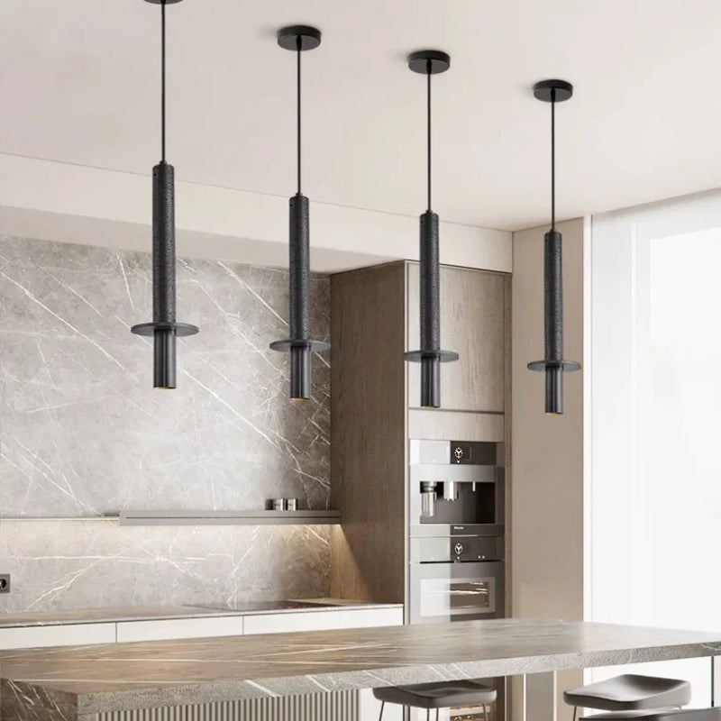 Axyaa Stone Pendant Lights: Elegant Bedroom to Restaurant Ceiling Chandeliers