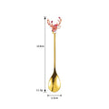 Axyaa Stainless Steel Christmas Dessert Set - Creative Cartoon Cutlery