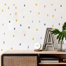Axyaa Geometric Dot Brush Spot Wall Decals for Kids Playroom Nursery Decor