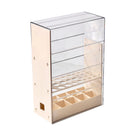 Axyaa Makeup Brush & Lipstick Holder, Divided Storage Rack for Dressing Table