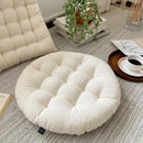 Axyaa White Tatami Dining Chair Cushion - Japanese Style Square Seat