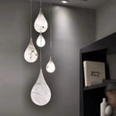 Axyaa Marble Art LED Chandelier - Luxury Dining Room Ceiling Lighting