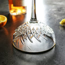 Axyaa Engraved Gold Rim Coupe Martini Glass Cup Cocktail Goblet