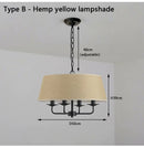 Axyaa Retro Metal Chandelier LED Pendant Lights for Home Decor