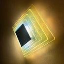 Axyaa Water Ripple Blue Glass Wall Lamp for Home Decor - Elegant Lighting Fixtures