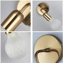 Axyaa Glass Wall Lamp: Modern Nordic Style Bedroom Living Room Kitchen LED Light
