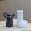 Axyaa Handcrafted Ceramic Vase Hydroponic Flower Arrangement Dried Flower Vase