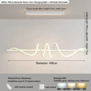 Axyaa Modern Minimalist Dining Room Chandelier | Eye Protection Long Bar Light