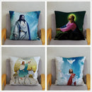Axyaa Jesus Christ Soft Plush Cushion Cover 45*45 Throw Pillow Case Home Decor