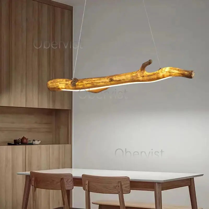 Axyaa Tree Branch Chandelier LED Hanging Lamp for Wabi Sabi Decor