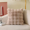 Axyaa Tuscany Faux Fur Pillow | Luxury Plush Sofa Cushion