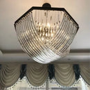 Axyaa Black Metal E14 LED Pendant Lights - Retro Loft Chain Hanging Lamp for Living Room