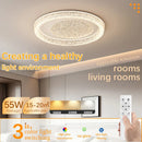 Axyaa 2025 Ceiling Light - Round Ice Crack Pattern, Modern Style, Premium Texture, Home Ideal